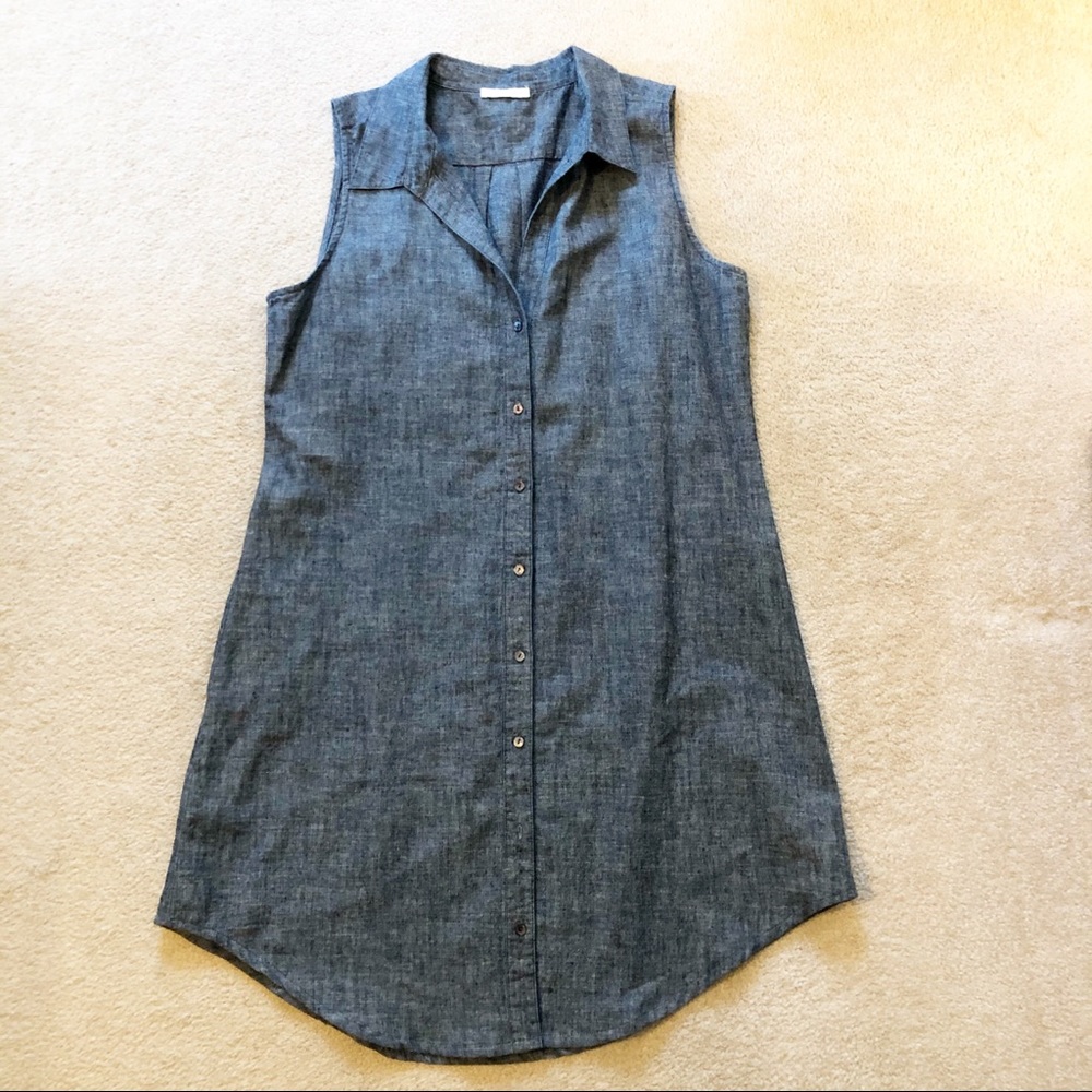 Eileen Fisher Hemp Cotton Sleeveless Dress